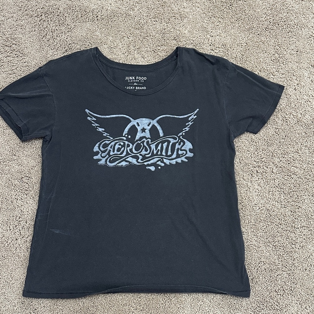 Junk Food Clothing Co for Lucky Brand Women's Areosmith T-Shirt M